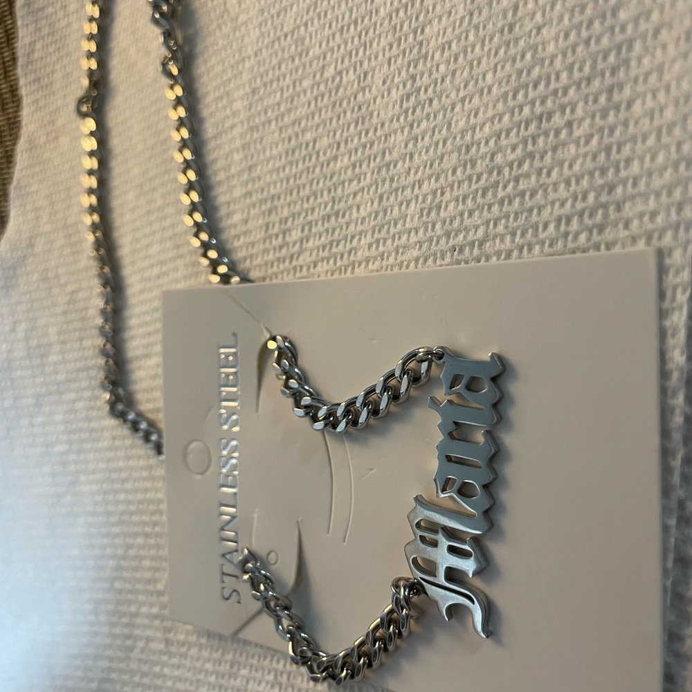 Stainless Steel Personalized Necklace NEW - Picture 2 of 2